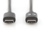 Digitus čierna / Kábel USB-C na USB-C / USB 2.0 / 1 m (AK-300138-010-S)