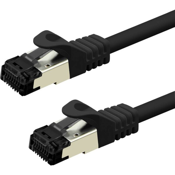Value 21.99.1862 RJ45 sieťové káble, prepojovacie káble CAT 8.1 S/FTP 2 m čierna 1 ks; 21.99.1862