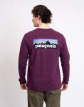 Patagonia M's L/S P-6 Logo Responsibili-Tee Berry Fig L