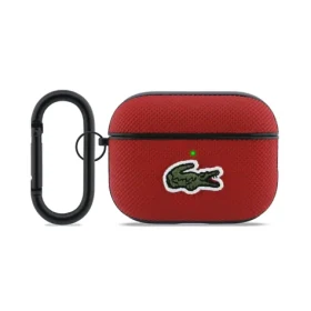 Lacoste Petit Pique Croc Logo Patch Puzdro pre AirPods Pro 3 Red (57983128169)
