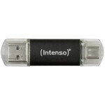 Intenso Twist Line USB flash disk 64 GB antracitová 3539490 USB-A, USB-C®, USB 3.1 (Gen 1x1); 3539490