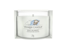 Yankee Candle Soft Blanket 37g - Plnená votívna sviečka v skle / doba horenia: až 10h (5038581125732)