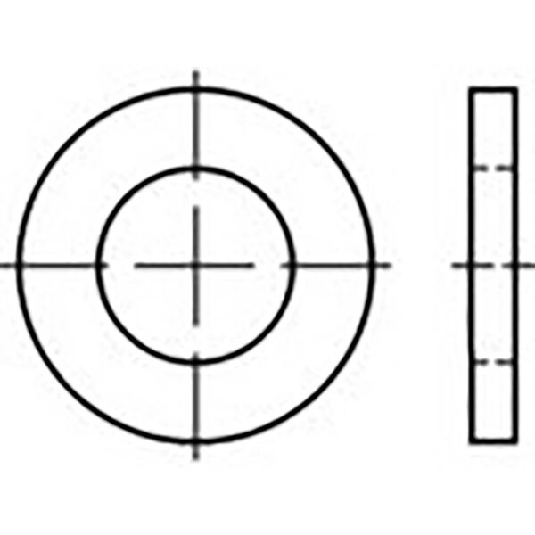 Podložka 24 mm 36 mm ocel 200 ks TOOLCRAFT TO-6865776; TO-6865776