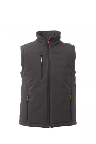 Pánska pracovná vesta Payper GALE PAD VEST Farba: Antracit/ Čierná, Veľkosť: 4XL (S00771P114130444XL)