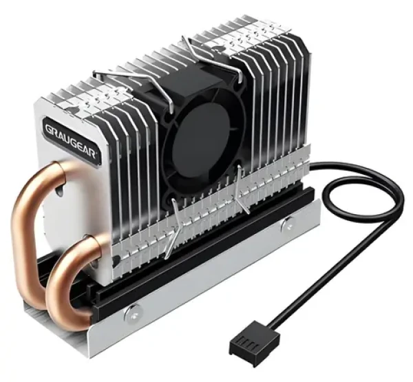 GrauGear G-M2HP04-F / Chladič M.2 SSD / aktívny, PWM vetrák / 2280 (G-M2HP04-F)