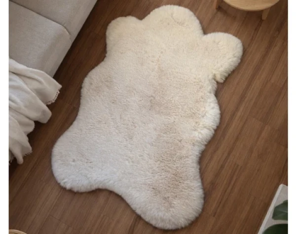 Umelá kožušina Rabbit Deluxe 60x90 cm, krémová%