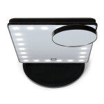 RIO 21 LED Touch Dimmable Cosmteic Mirror / Kompaktné kozmetické zrkadlo / 1x a 10x zväčšenie / stmievacie (RIO-MMSP)