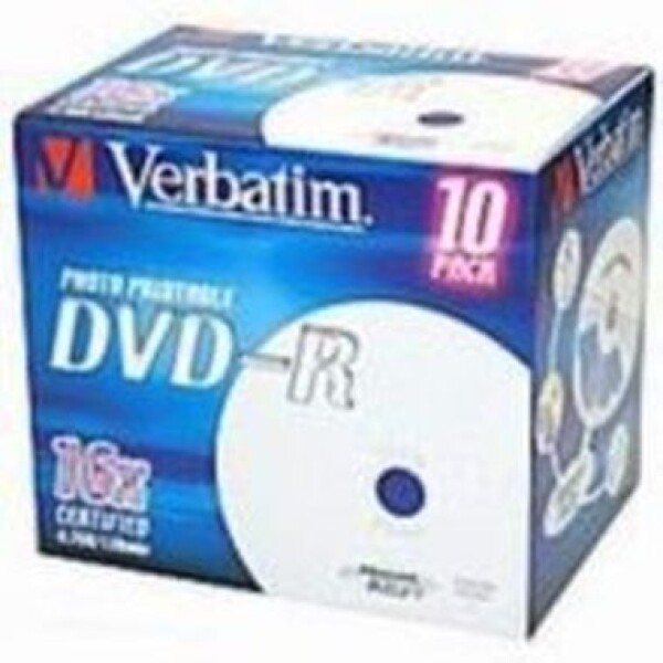 Verbatim 10ks DVD- 4.7GB 16x (Printable) JewelCase