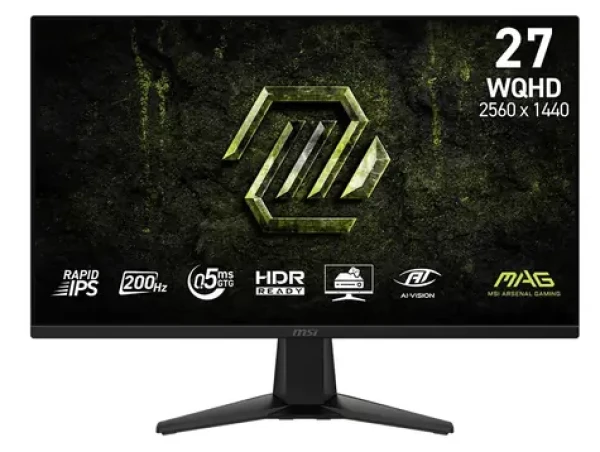 27" MSI MAG 275QF E20 čierna / Herný monitor / QHD / IPS / 200Hz / 0,5ms / HDMI+DP / VESA (MAG 275QF E20)