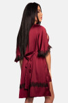 Dámsky župan LivCo Corsetti Fashion Housecoat Claret