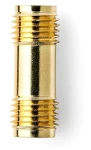 Nedis SMA adaptér SMA(F)-SMA(F) zlatá / Adaptér / Pozlátené kontakty / 50 Ohm / 2 ks (CSGB02940GD)