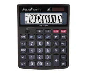 Rebell PANTHER 12 kalkulačka čierna (RE-Panther 12 WB/BX)