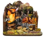 2Kids Toys Miniatúra domčeka Dinosaurie hrad