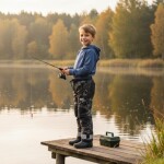 Outdoorové športové nohavice, s fleecovou podšívkou, Pidilidi, PD1121-23, CAMO - 110 | 5let