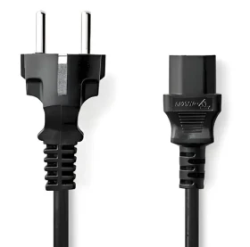 Nedis napájací kábel 10 m čierna / Napájací kábel / IEC-320-C13 / Schuko / priamy / 10A (CEGL10030BK100)