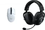 Logitech G305 Lightspeed biela + G Pro X čierna / Herná sada / bezdrôtová myš 12000dpi + headset