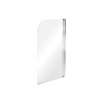 BESCO - Vaňová zástena AMBITION 1 - Farba rámu zásteny - Hliník chróm, Rozmer A - 75 cm, Smer zatváranie - Univerzálny Ľavé / Pravé, Výplň - Číre bezpečnostné sklo - 5 mm BCAMB1CC