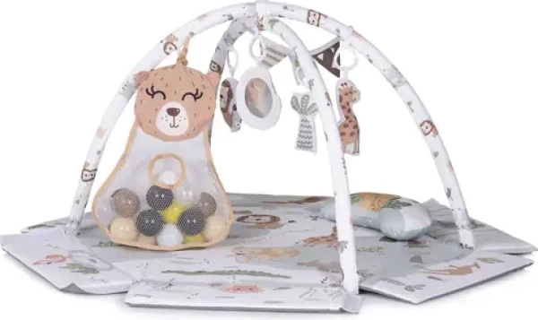 CHIPOLINO Hracia deka s balónikmi 2v1 Animal Adventures / od narodenia / 110x100x55 cm (PGR02601AA)
