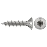 Fischer 574148 skrutky do drevotriesky 4 mm 30 mm TX Nerezová oceľ 200 ks; 574148