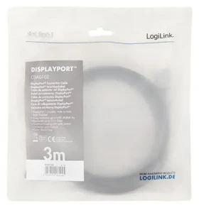 LogiLink DisplayPort 1.2 čierno-šedá / Kábel DisplayPort / 3 m / 4K UHD / 60 Hz (CDA0102)