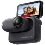 Insta360 GO 3S - 64GB čierna / Akčná kamera / 360° / 4K@30FPS / 2.2" Displej / Wi-Fi / BT 5.0 / 310 mAh / AI editor (INST486)