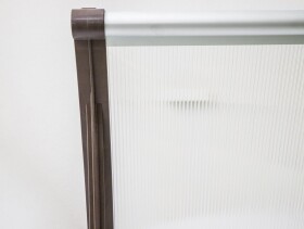 Vchodová strieška Valtellina - hnědá / bronz (120 x 82 cm)