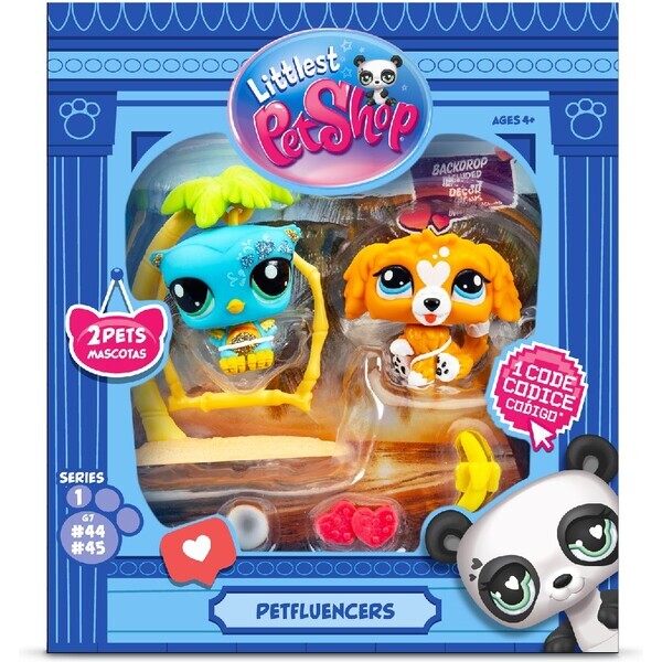 Littlest Pet Shop balenie 2 figúrok Petfluenceri MIX