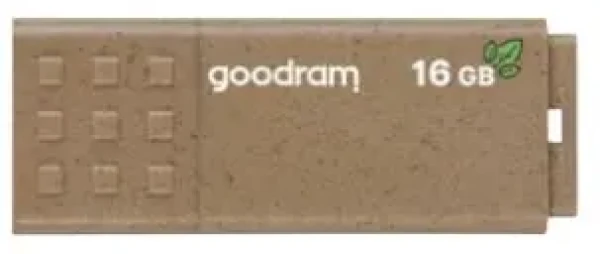 GOODRAM ECO FRIENDLY USB 3.0 16GB hnedá / Flash disk / USB-A 3.0 / čítanie: 60MBs / zápis: 20MBs (UME3-0160EFR11)