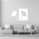 Veselá Stena Samolepka Margaréty Farba: fialová, Veľkosť: 60 x 43 cm