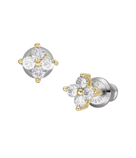 Fossil Jemné pozlátené náušnice kôstky Hazel JOF00997710