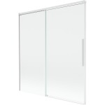 MEXEN/S - Rox vaňová zástena 2-krídlová posuvná 150 x 150, transparent, biela 8C9-150-001-20-00