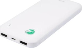 Deltaco Išorinė baterija DELTACO Nordic Swan, 10 000mAh, 2x USB-A, balta / PB-S1000