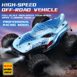 Mamido Mamido Výhodná sada RC Monster Truck 1:16 Max 35 km/h 4x4 + Magnetická svietiaca stavebnica guličková dráha 49 dielov