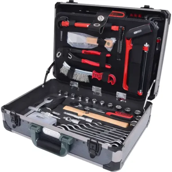 KS Tools Kufrík s náradím na sanitárnu techniku 1/4"+1/2" - 95dielov (911.0695)
