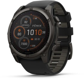 Garmin fēnix® 8 – 51mm Sapphire Solar Titanium Carbon Gray/Black