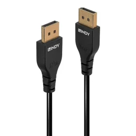 Lindy Slim DisplayPort 1.4 čierna / Prípojný kábel / DisplayPort - DisplayPort / 3 m / 8K / 144 Hz (36463)