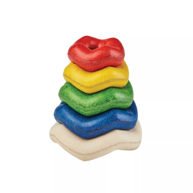 PlanToys PlanToys Stohovanie - zvlnené krúžky