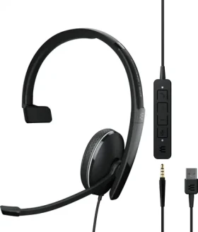EPOS ADAPT 135 USB-A II čierna / Slúchadlá / Mikrofón / Mono / USB-Camp;Jack 3.5mm (1000914)