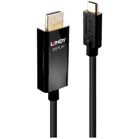 LINDY prepojovací kábel USB-C ® zástrčka, Zástrčka HDMI-A 2.00 m čierna 43292 4K UHD HDMI kábel; 43292