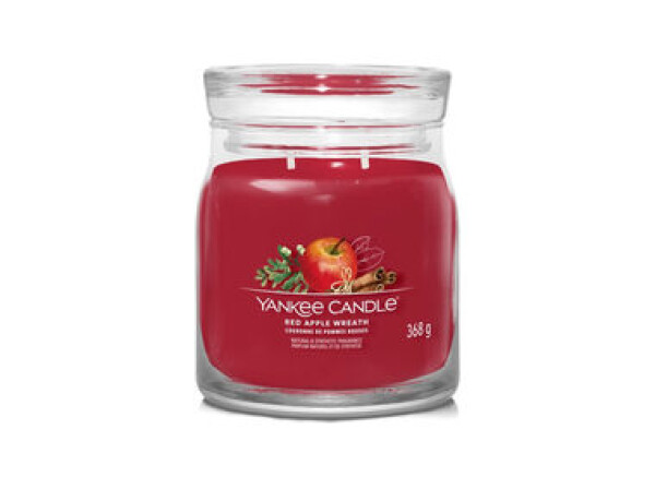 Yankee Candle Signature Red Apple Wreath 368g - sviečka stredná 2 knôty / doba horenia: až 50h (5038581128856)