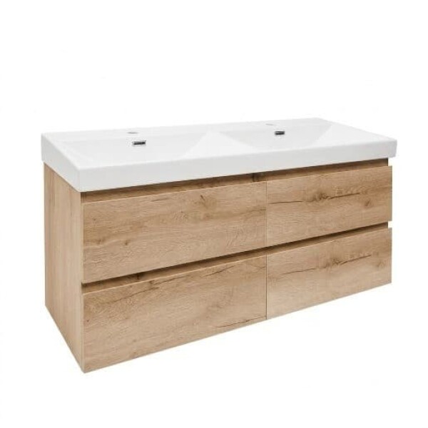 Kúpeľňová skrinka s umývadlom SAT B-Way 119x50x45 cm dub mat BWAY2120OAKU4 BWAY2120OAKU4