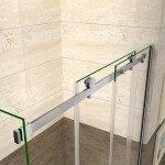 H K - Sprchovací kút DIAMOND 150x80 L/P variant vrátane sprchovej vaničky z liateho mramoru SE-DIAMOND15080/SE-THOR-15080