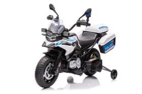 Mamido Detská elektrická motorka Polícia BMW biela