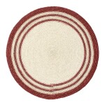 MADAM STOLTZ Prestieranie Seagrass Red/White Ø 35 cm