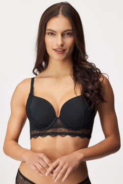 Dámska čipková vystužená podprsenka W0B2P PADDED TRIANGLE BRA - WONDERBRA 75C červená