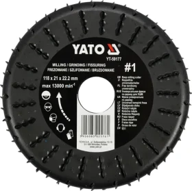 YATO Rotačná rašpľa frézovacia univerzálna 118 mm / Rašpľa / Upínací priemer 22,2 mm / Max. 13000 min-1 (YT-59177)