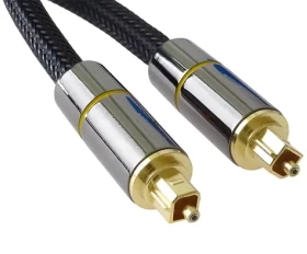 PremiumCord Gold design Toslink MM 0,5m / Optický audio kábel / OD: 7mm / nylonový plášť (kjtos7-05)