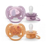 Philips AVENT Cumlík Ultrasoft Premium zvieratko 6-18m dievča 2 ks