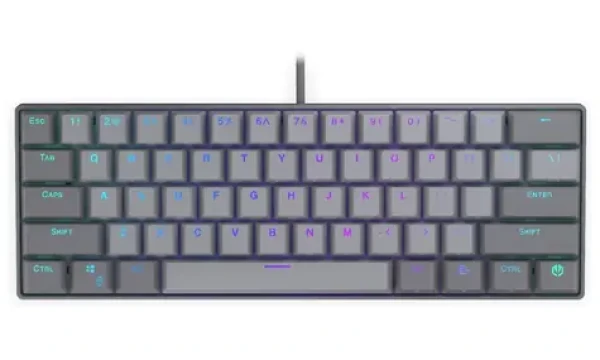 Endorfy Thock V2 Compact US šedá / Herná klávesnica / Drôtová / Endorfy Red / USB / US layout / 60 kláves (EY5A128)