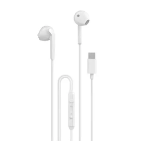 Dudao X3C drôtové slúchadlá do uší biela / s mikrofónom / USB-C / 1.2 m (95381)